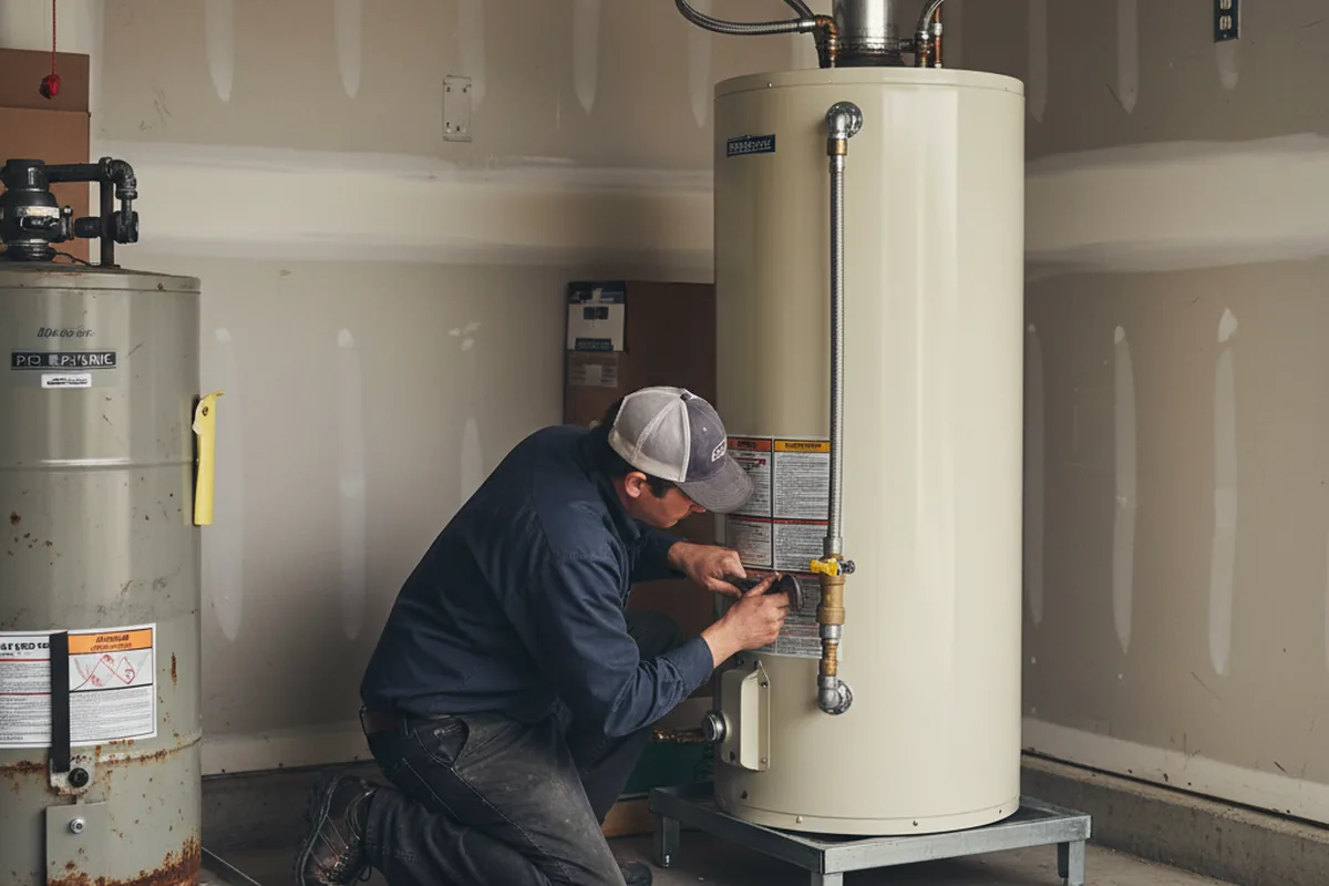 Water heater and shutoff valve replacement in Beavercreek